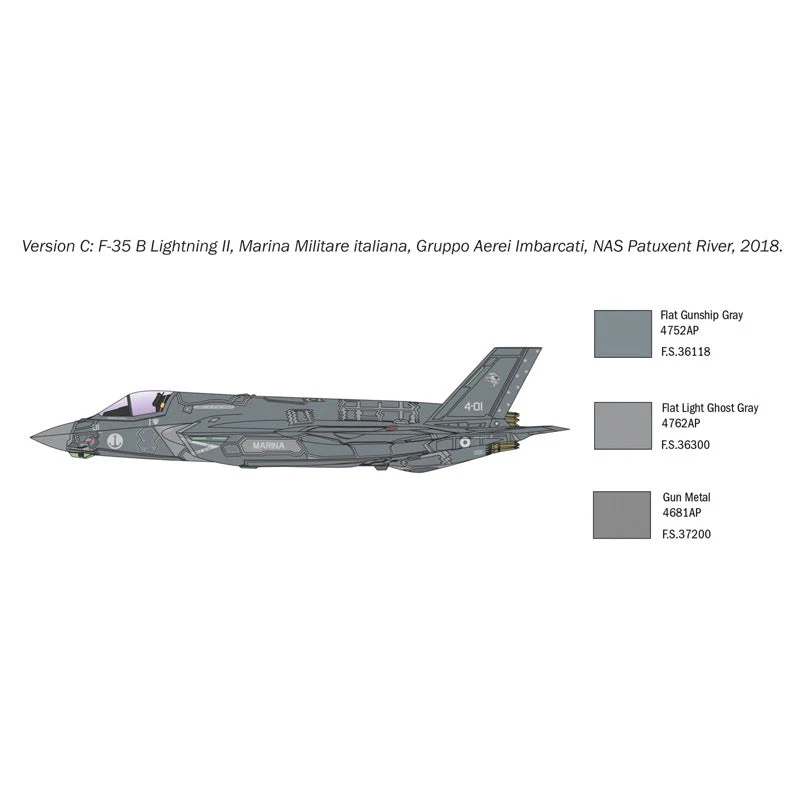 Italeri 1425 1/72 F-35 B Lightning II STOVL Version - Image 6