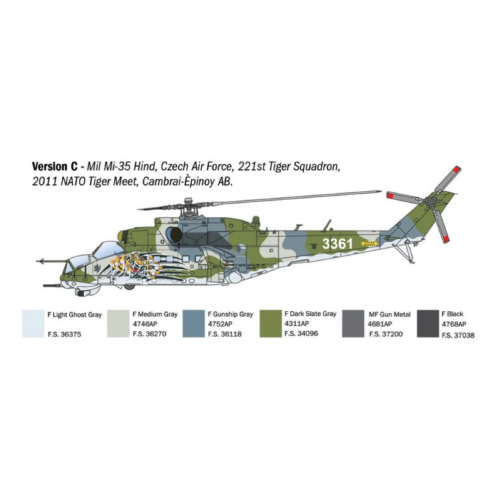 Italeri 1432S 1/72 Mil Mi-24P Mil Mi-35P - Image 6