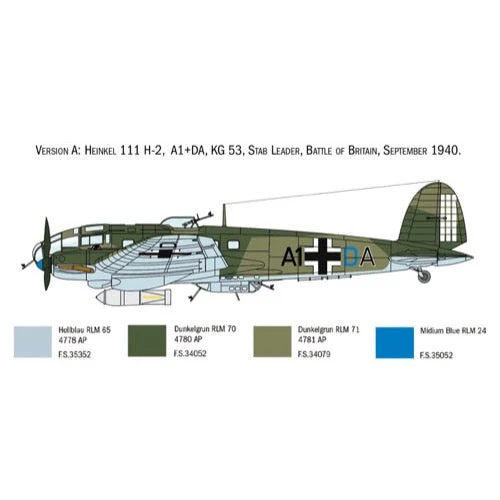 Italeri 1436 1/72 He 111 H-6 Battle of Britain 80th Anniversary - Image 4