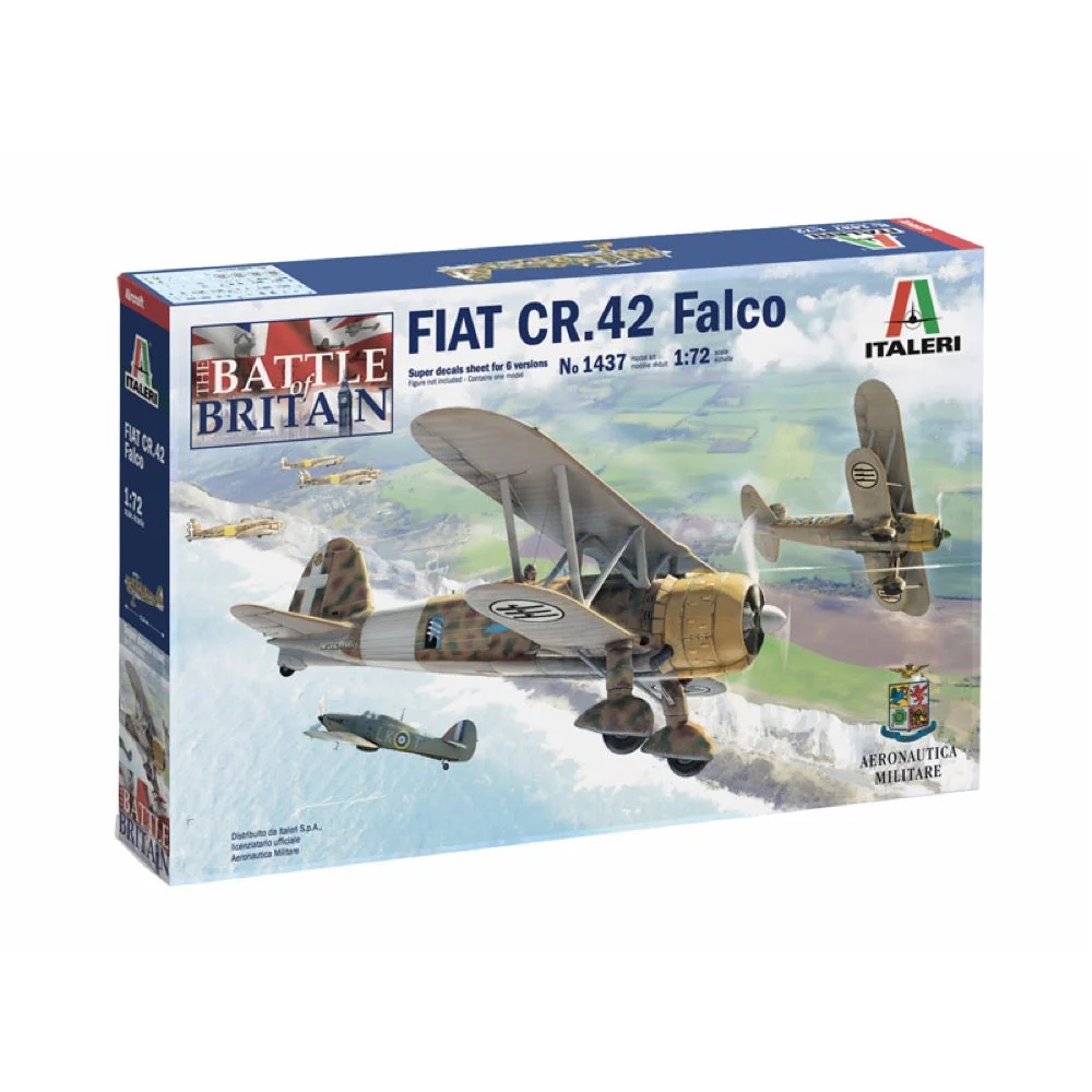 Italeri 1437 1/72 Fiat CR.42 Falco Battle of Britain - Image 2