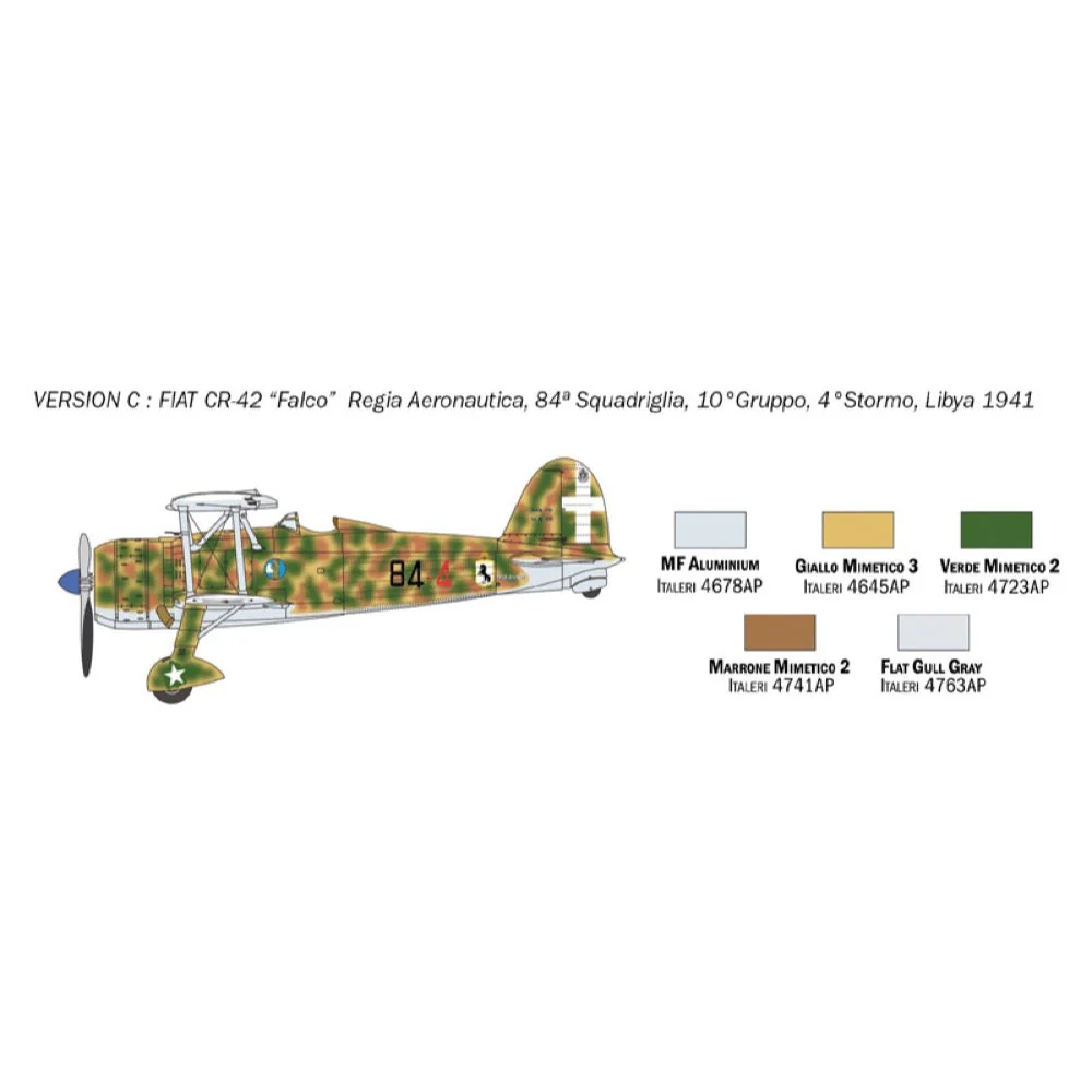 Italeri 1437 1/72 Fiat CR.42 Falco Battle of Britain - Image 6