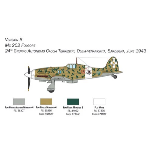Italeri 1439 1/72 Mc 202 Folgore - Image 5