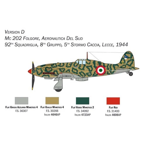 Italeri 1439 1/72 Mc 202 Folgore - Image 7