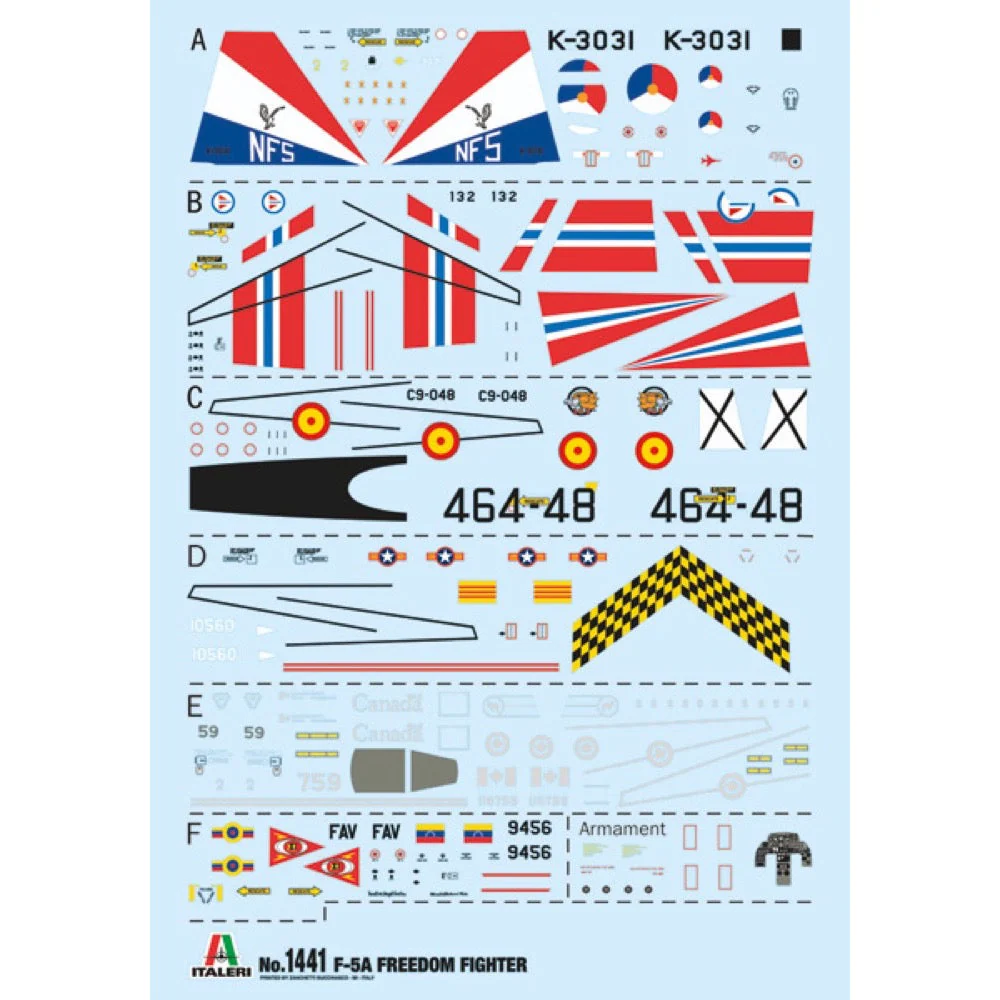 Italeri 1441S 1/72 F-5A Freedom Fighter - Image 3