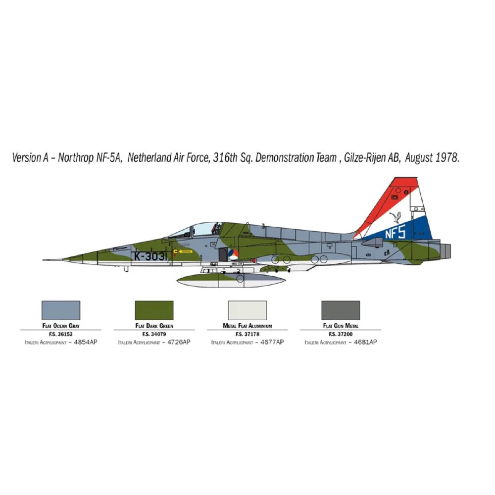 Italeri 1441S 1/72 F-5A Freedom Fighter - Image 4
