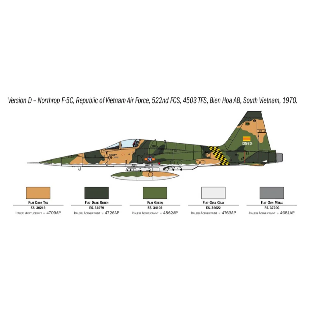 Italeri 1441S 1/72 F-5A Freedom Fighter - Image 7