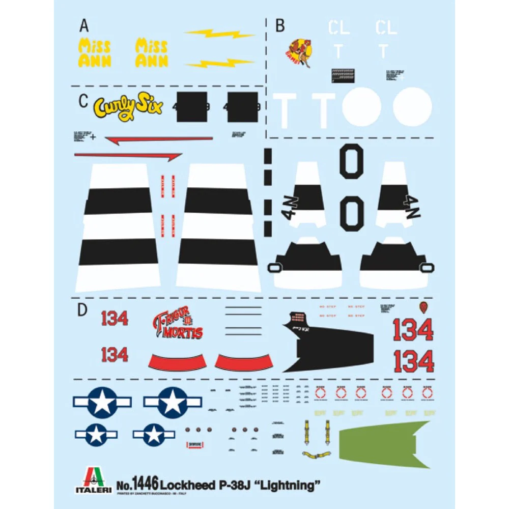 Italeri 1446 1/72 P-38J Lightning - Image 4