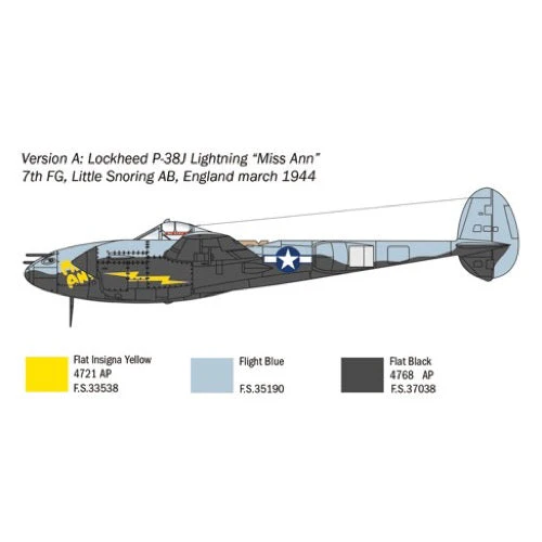 Italeri 1446 1/72 P-38J Lightning - Image 5