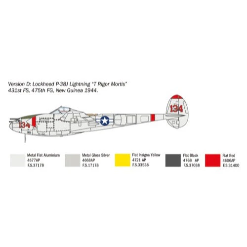 Italeri 1446 1/72 P-38J Lightning - Image 8