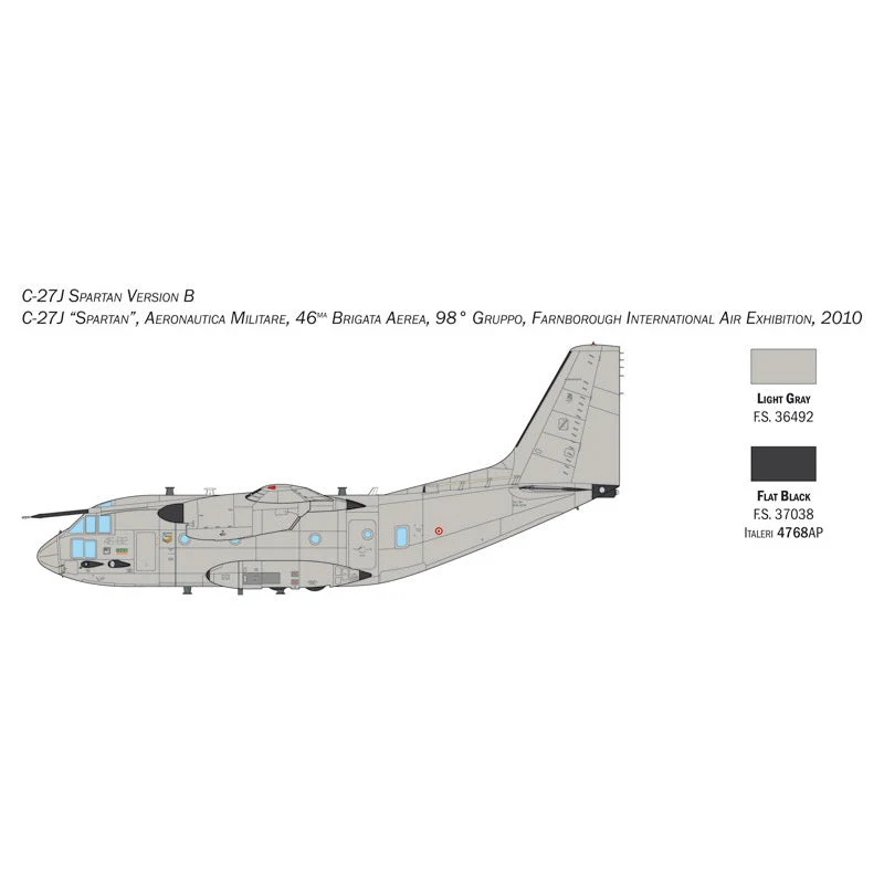 Italeri 1450S 1/72 C-27J/G.222 Spartan Super Decal Sheet - Image 4