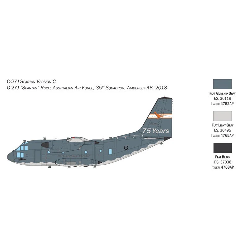 Italeri 1450S 1/72 C-27J/G.222 Spartan Super Decal Sheet - Image 5