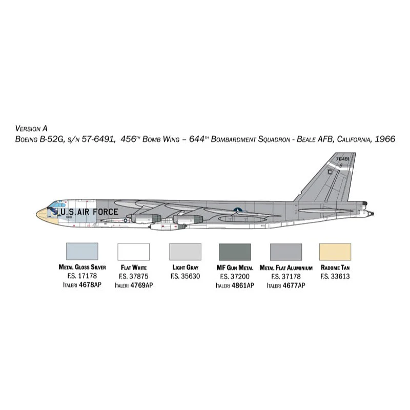 Italeri 1451 1/72 B-52G Stratofortress (Early Version) - Image 3