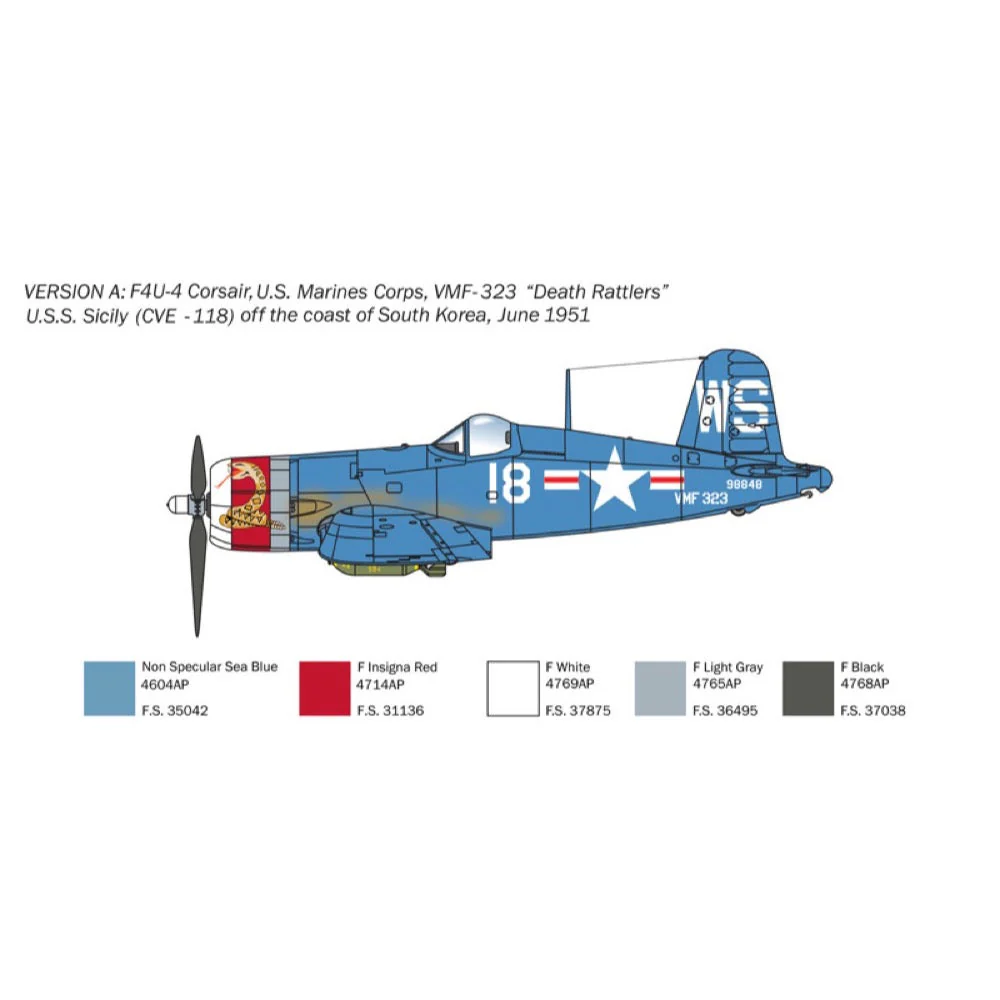 Italeri 1453S 1/72 F-4U/4B Korean War - Image 4