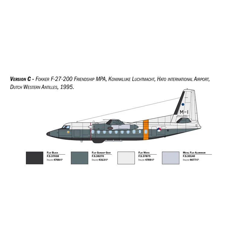 Italeri 1455S 1/72 Fokker F-27 SAR Maritime Patrol - Image 5