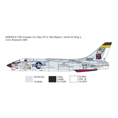 Italeri 1456S 1/72 F-8E Crusader - Image 4