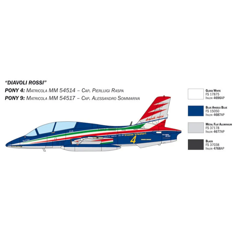Italeri 1461S 1/72 Macchi MB 339 (3 Kits Included) P.A.N. 60th Anniversary Special Livery - Image 8