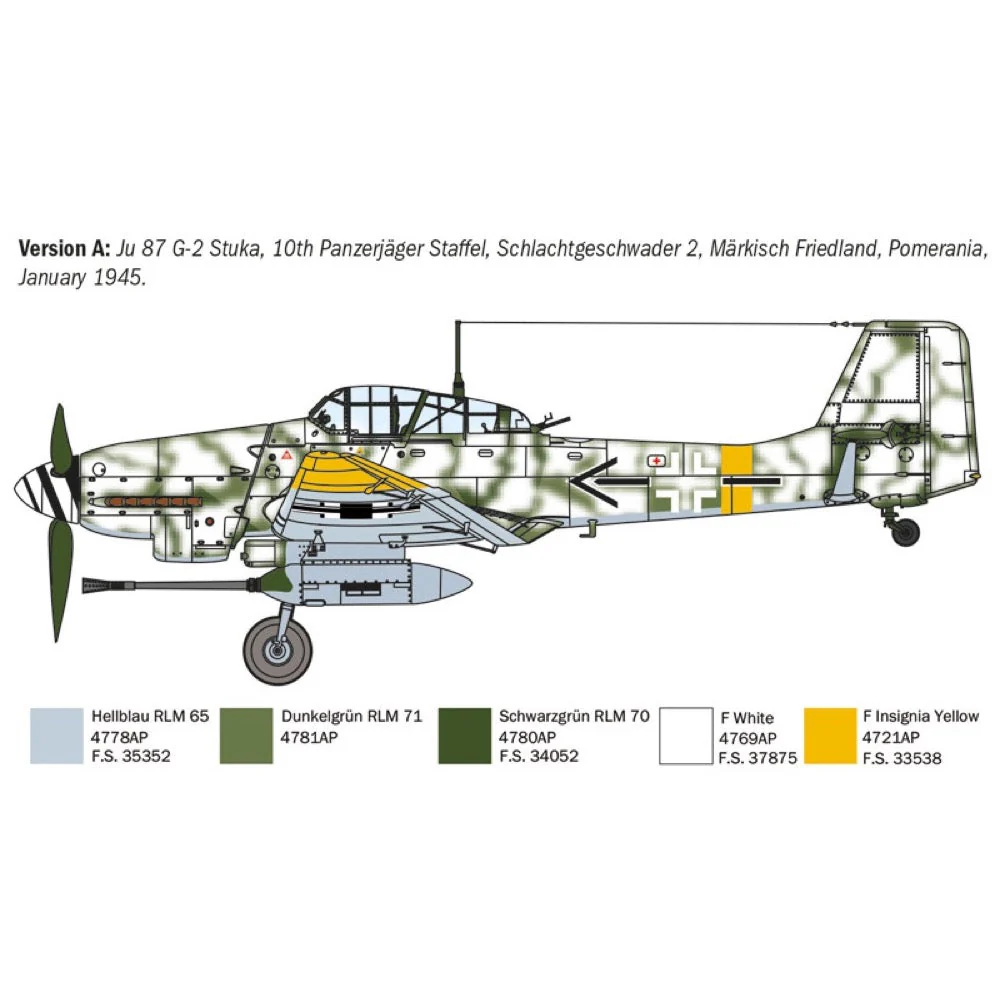 Italeri 1466 1/72 Junkers Ju 87 G-2 Kanonenvogel - Image 4