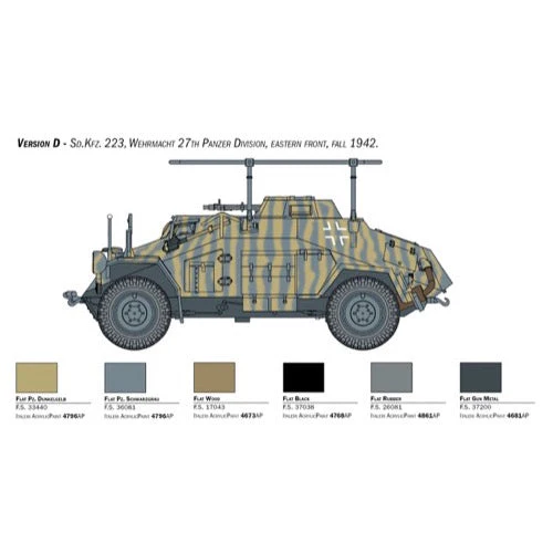 Italeri 15769 1/56 Sd. Kfz. 222-223 - Image 7