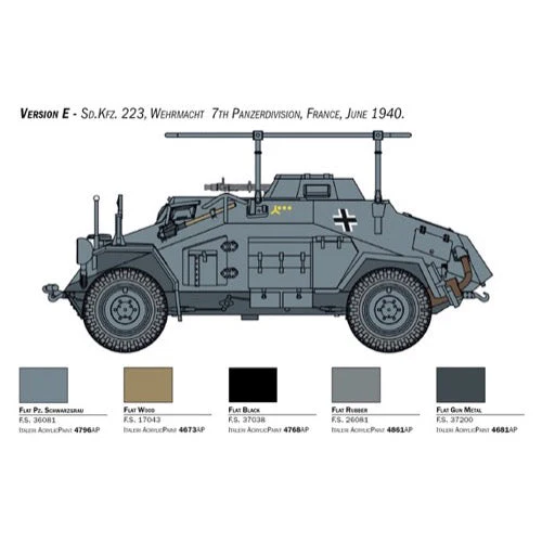 Italeri 15769 1/56 Sd. Kfz. 222-223 - Image 8