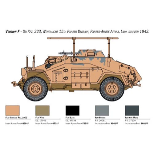 Italeri 15769 1/56 Sd. Kfz. 222-223 - Image 9