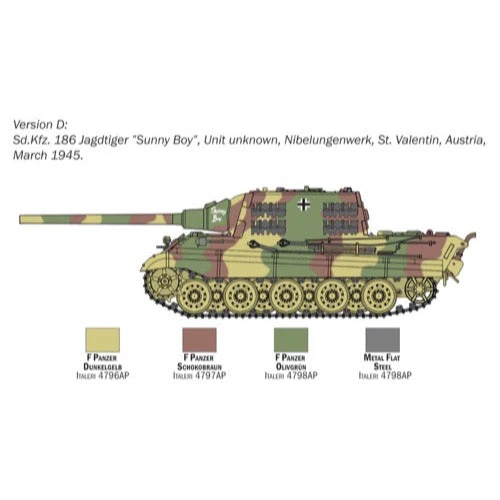 Italeri 15770 1/56 Sd Kfz 186 Jagdtiger - Image 7