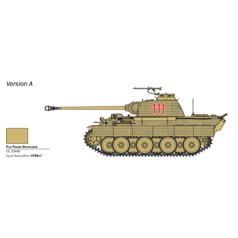 Italeri 25752 1/56 Panther Sd.Kfz.171 Ausf. A - Image 6