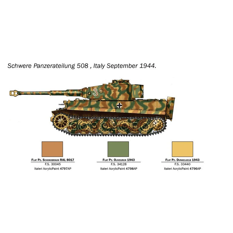 Italeri 25755 1/56  Pz. Kpfw. VI Tiger I Ausf. E - Image 5