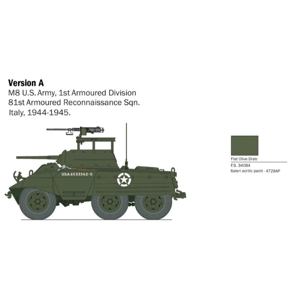 Italeri 25759 1/56 M8/M20 Greyhound - Image 4