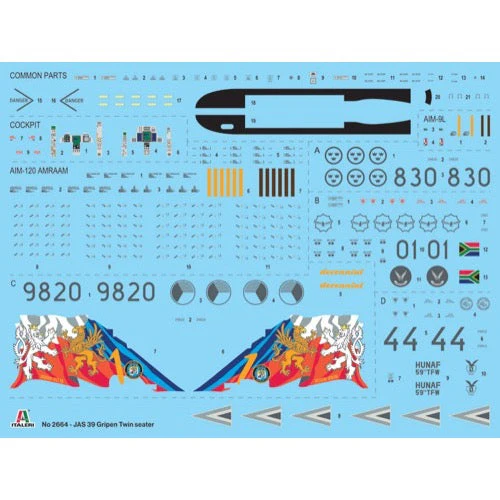 Italeri 2664S 1/48 JAS-39D Gripen Twin Seater - Image 3