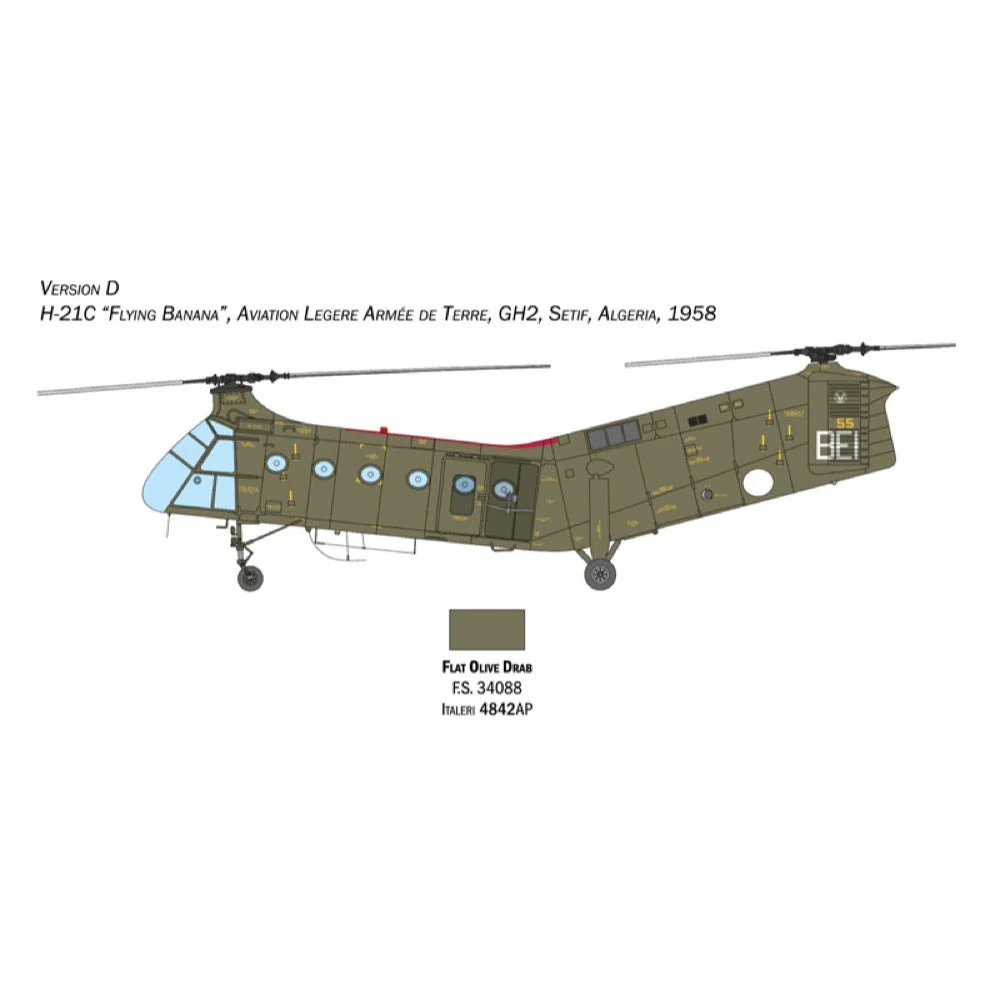 Italeri 2774 1/48 H-21C Flying Banana Gunship New Parts Photo Etch Sheet - Image 6