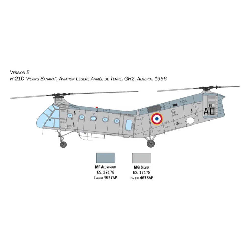 Italeri 2774 1/48 H-21C Flying Banana Gunship New Parts Photo Etch Sheet - Image 7