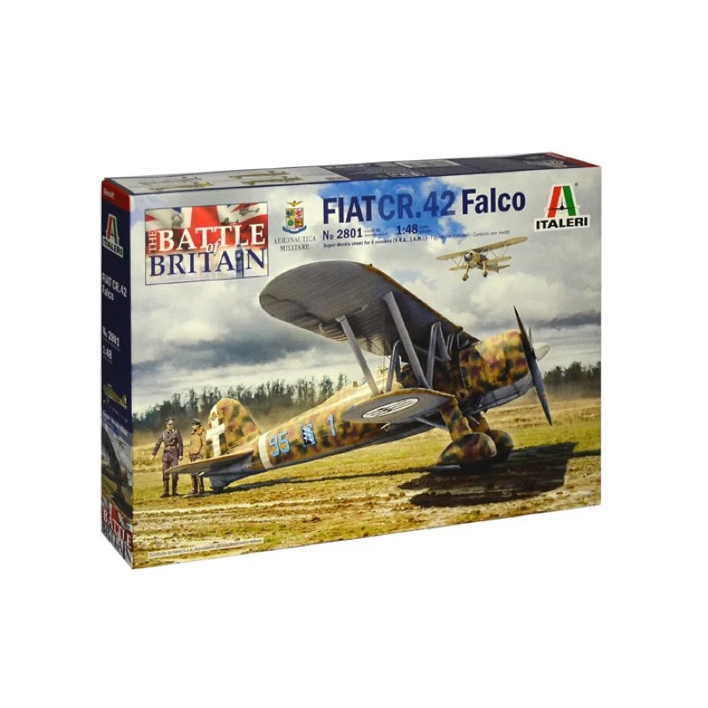 Italeri 2801 1/48 Fiat CR42 Falco Battle of Britain 80th Anniversary with Photo-Etched Parts
