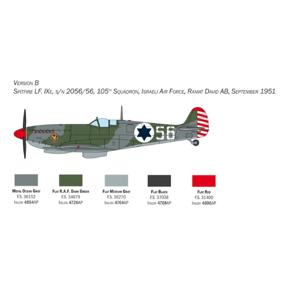 Italeri 2804S 1/48 Spitfire Mk IX - Image 5