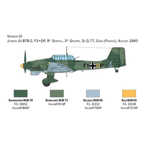 Italeri 2807 1/48 Ju-87B Stuka Super Decals Battle of Britain 80th Anniversary - Image 8