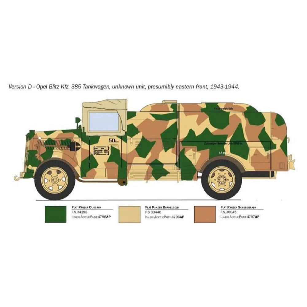 Italeri 2808 1/48 Opel Blitz Tankwagen Kfz 385 Battle of Britain 80th Anniversay - Image 5