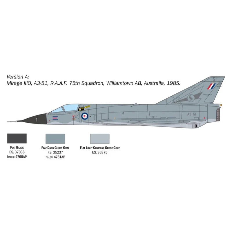 Italeri 2816S 1/48 Mirage III E - Image 3