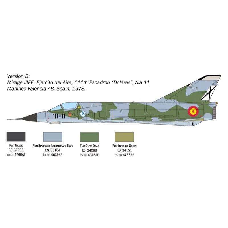 Italeri 2816S 1/48 Mirage III E - Image 4