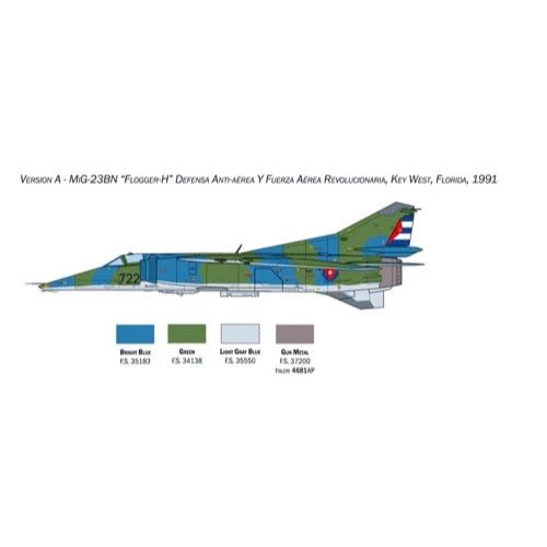 Italeri 2817S 1/48 MIG-27 Flogger D - Image 5