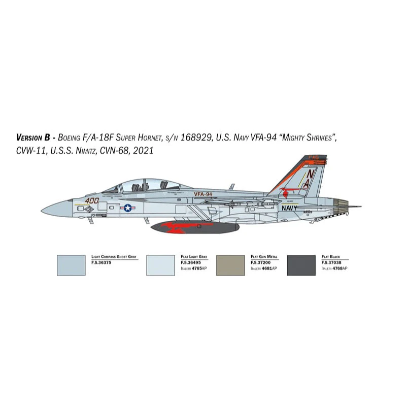 Italeri 2823S 1/48 F/A-18F U.S. Navy Special Colours - Image 6