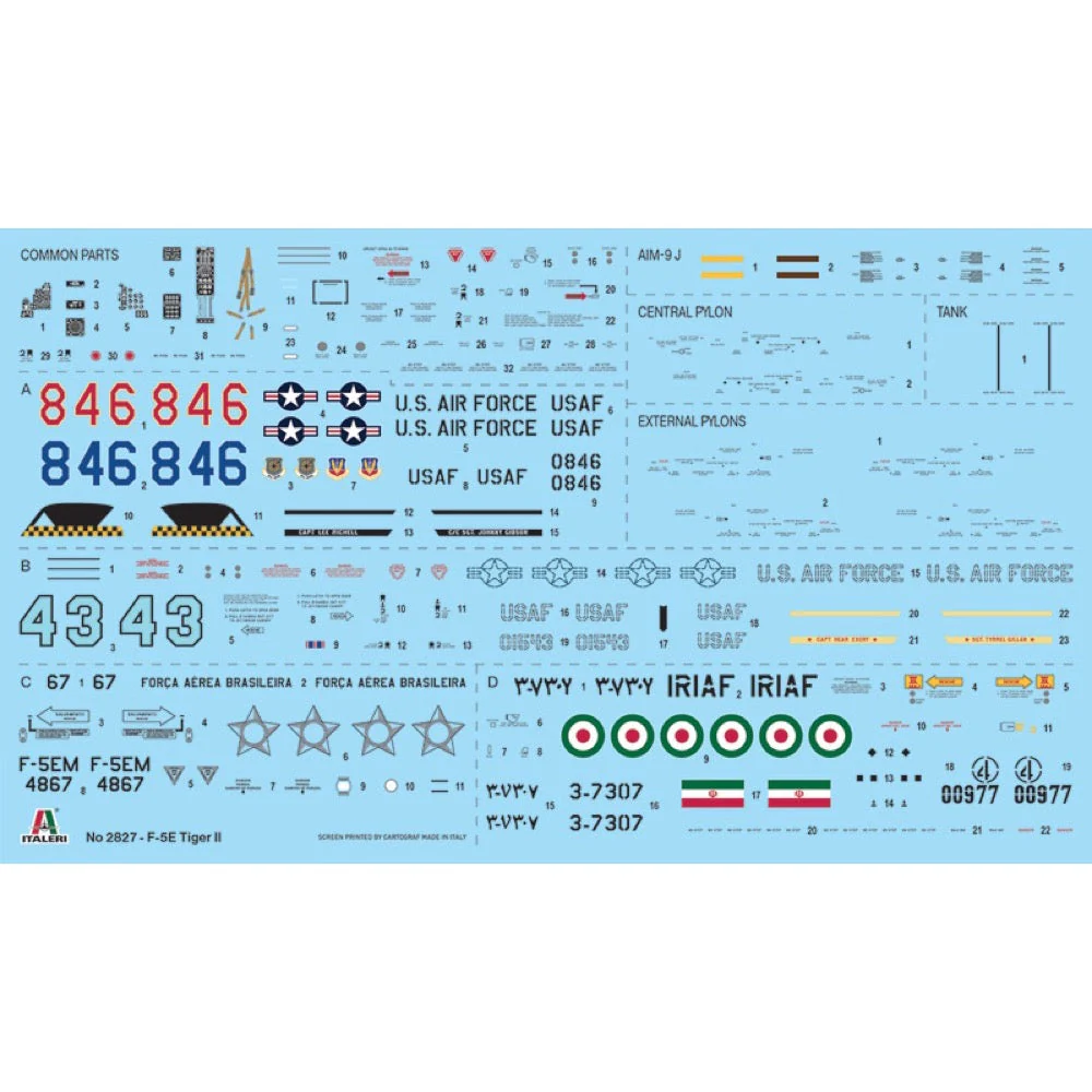 Italeri 2827 1/48 Northrop F-5E Tiger II - Image 3