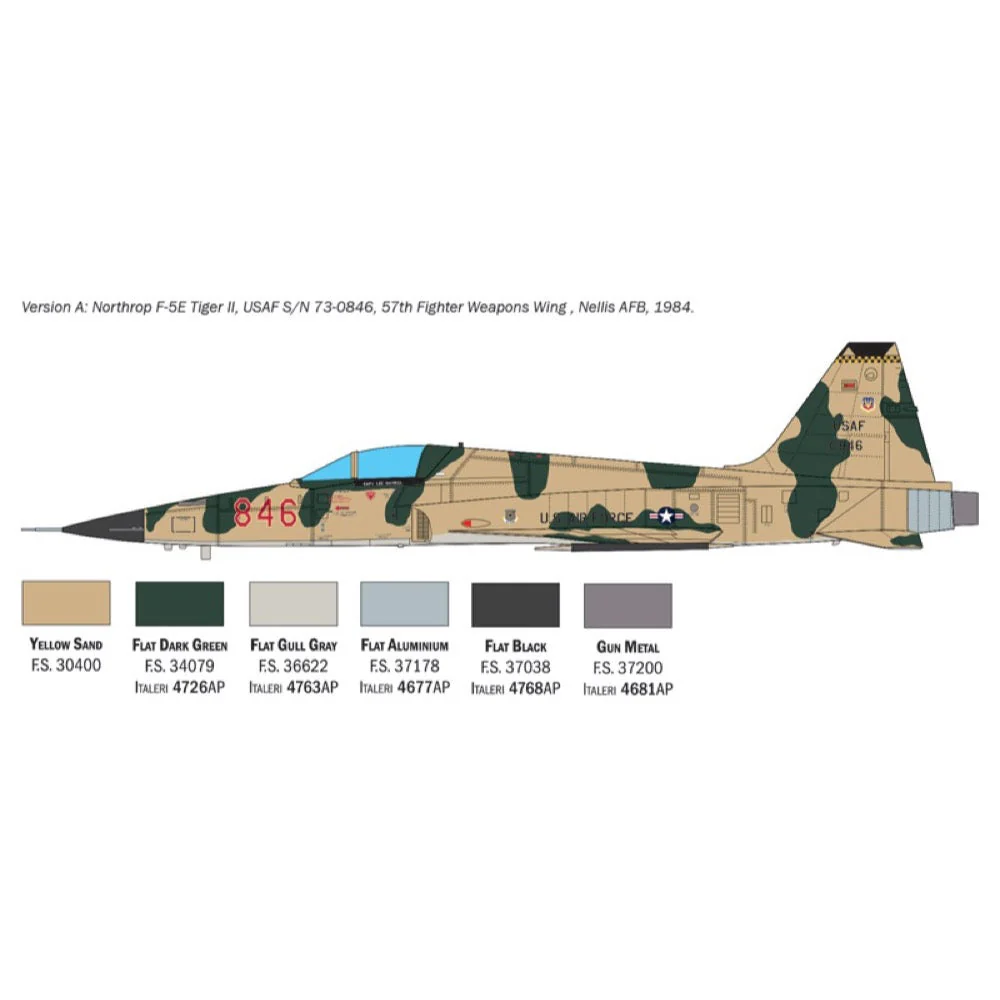 Italeri 2827 1/48 Northrop F-5E Tiger II - Image 4