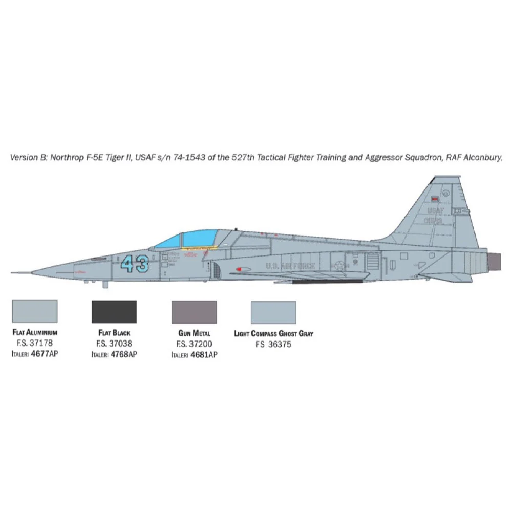 Italeri 2827 1/48 Northrop F-5E Tiger II - Image 5