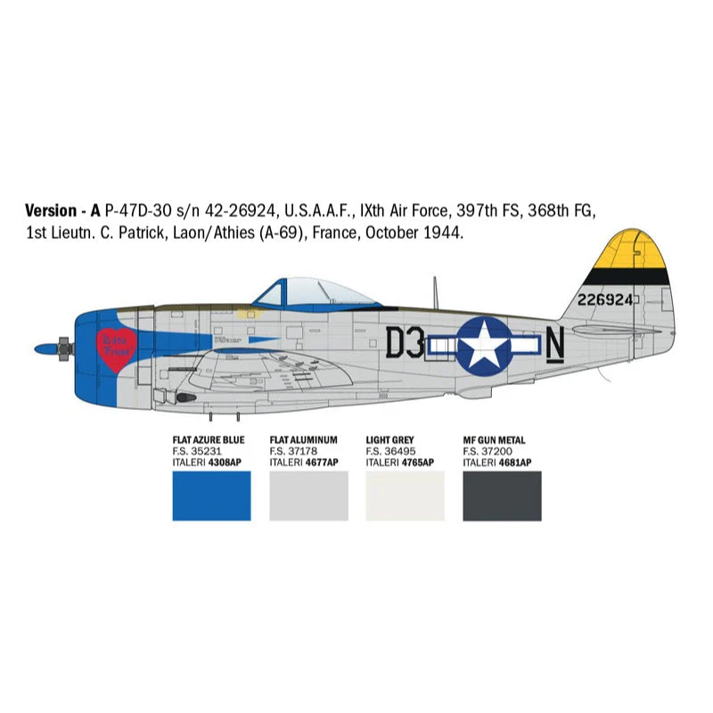 Italeri 2835S 1/48 P-47D Thunderbolt (E.T.O) - Image 3