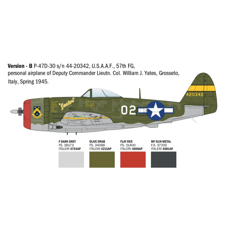 Italeri 2835S 1/48 P-47D Thunderbolt (E.T.O) - Image 4