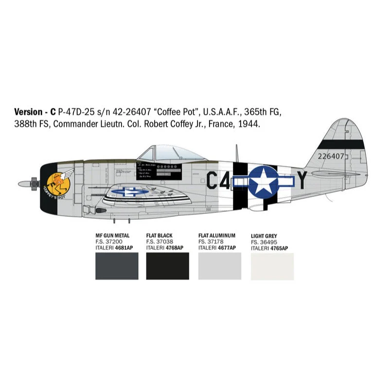 Italeri 2835S 1/48 P-47D Thunderbolt (E.T.O) - Image 5