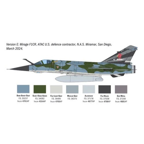 Italeri 2839S 1/48 Mirage F.1 - Image 8