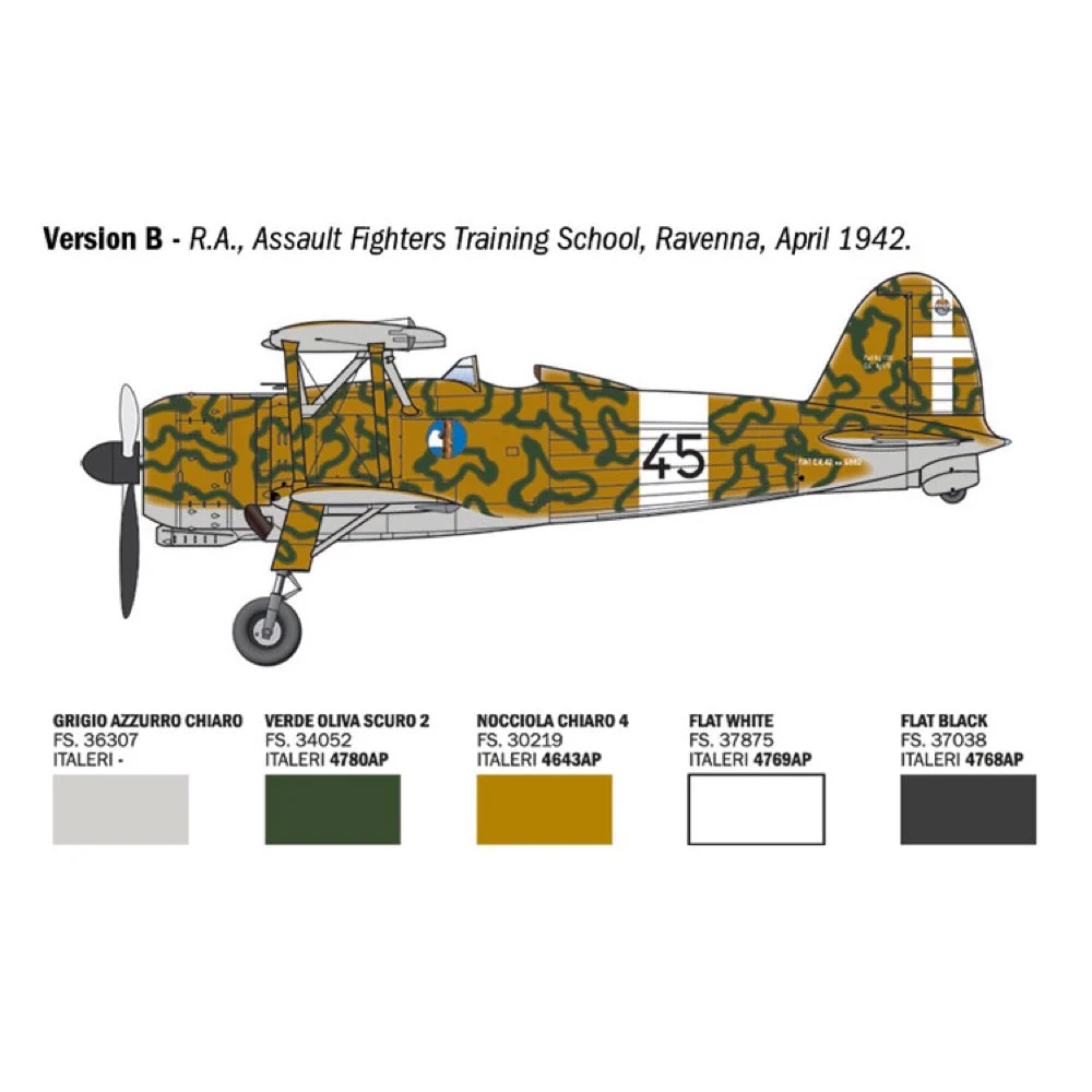 Italeri 2842S 1/48 Fiat CR.42 Falco Assault Night Fighter - Image 5