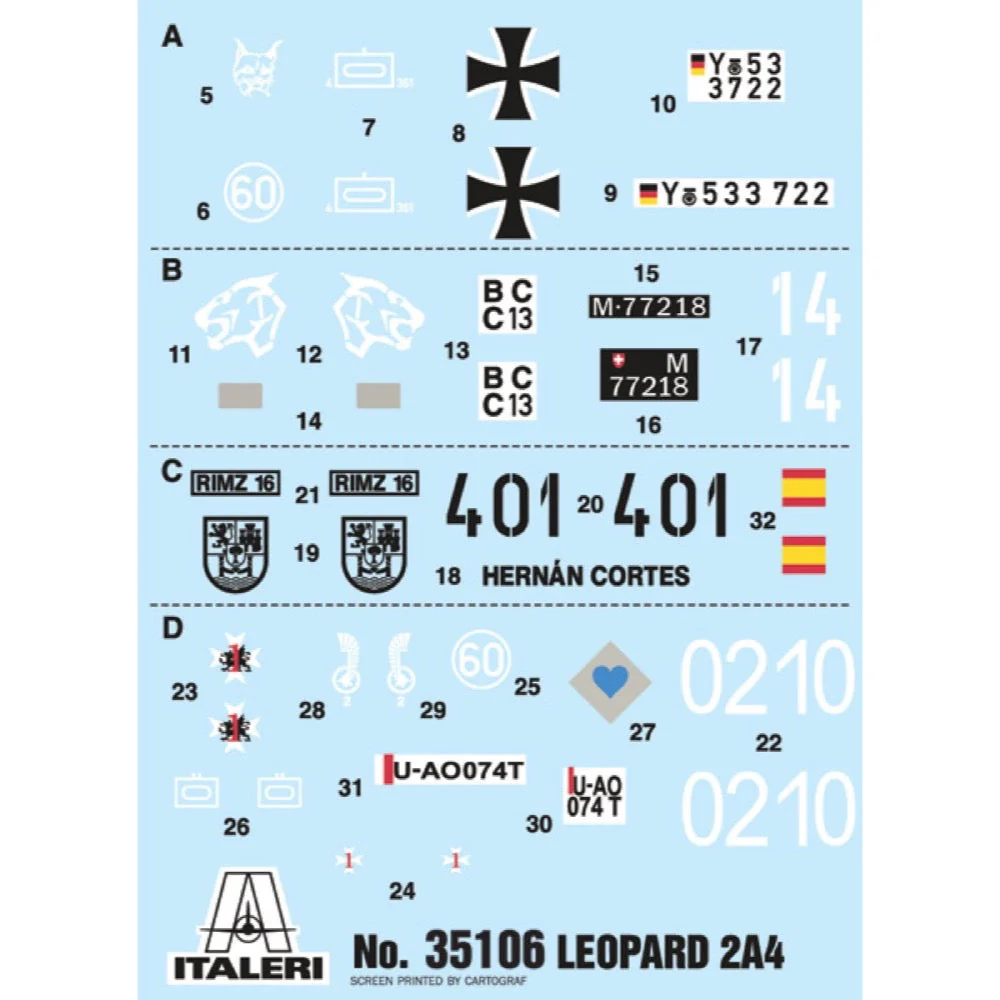 Italeri 35106 1/35 Leopard 2A4 War Thunder Series - Image 10