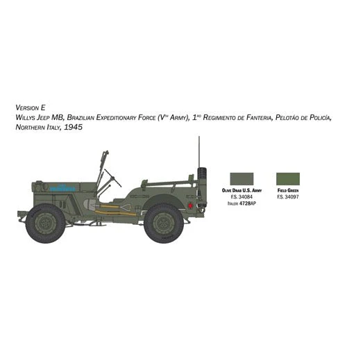 Italeri 3635 1/24 Jeep Willys MB 80th Anniversary - Image 8