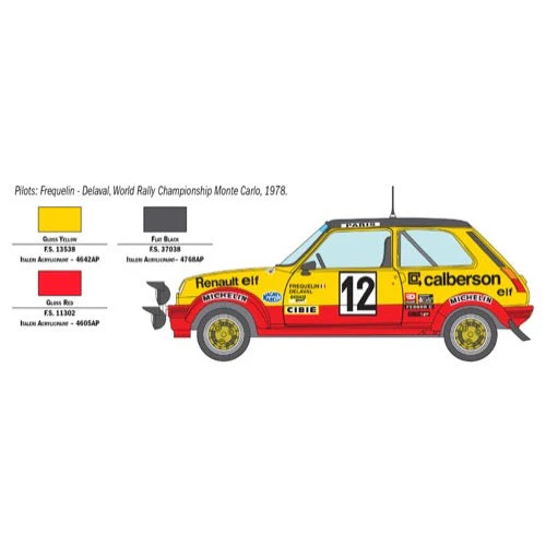 Italeri 3652 1/24 Renault 5 - Image 5